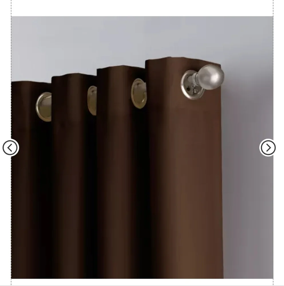 Kendall Elegant Brown and Tan Curtains
